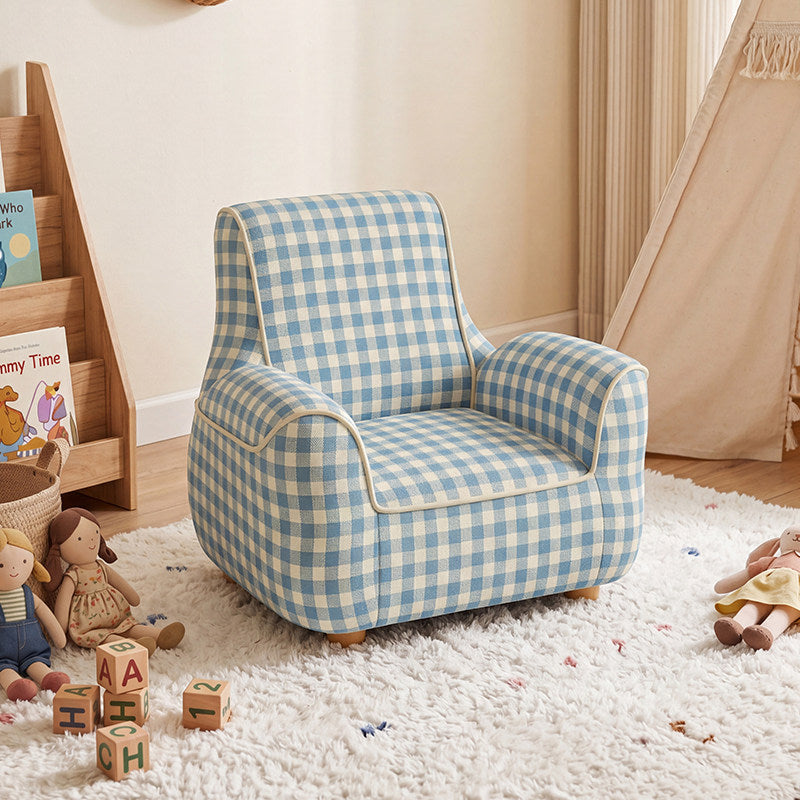 jeaek creamstyle childrens fabric single chair 2026 childrens baby stool back chair childrens stool image 1