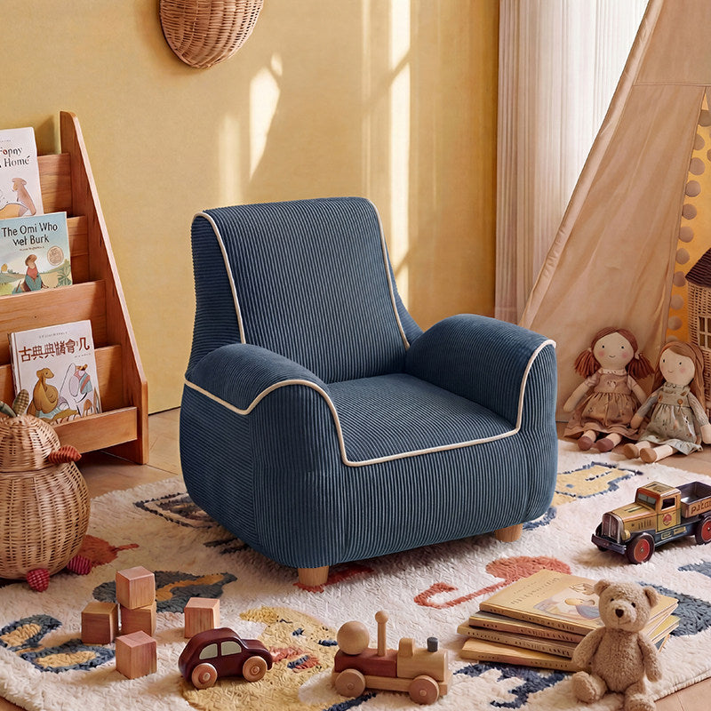 jeaek modern simple childrens fabric single chair 2026 new baby stool back chair childrens stool image 1